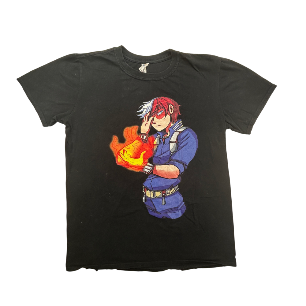 Gildan Shirt Mens Medium Anime Hero My Hero Academia Todoroki Graphic Tee